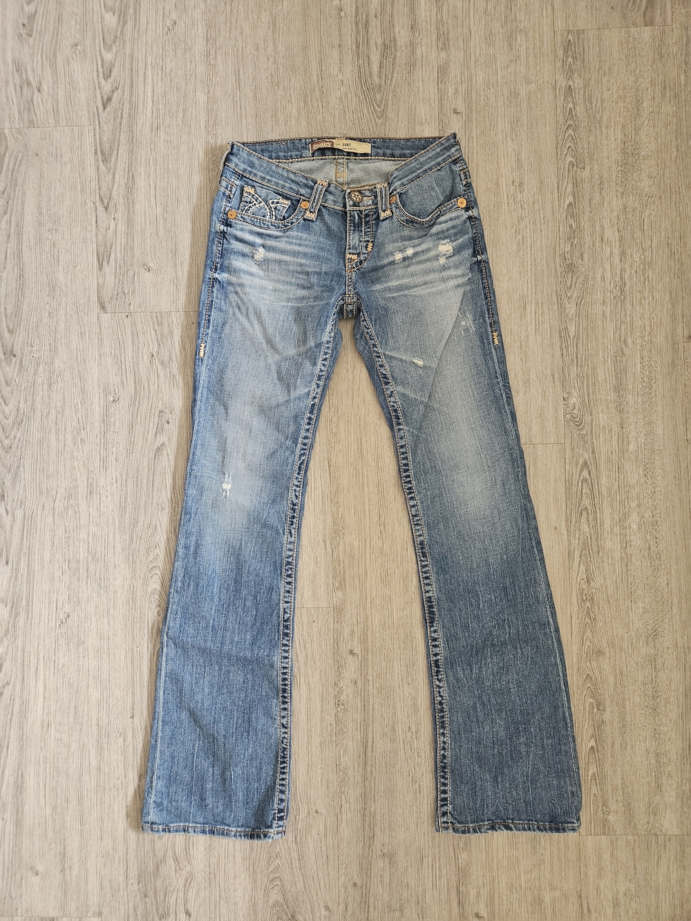 Big Star 27L 'Remy' Low Rise Fit Light Blue Flare Jeans